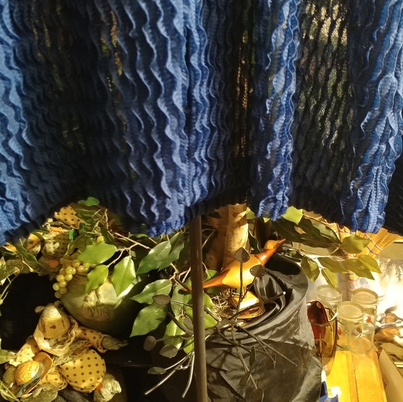 Blue Ruffle Shirt - Size XL - By GALLERY LTD - Picture 3 of 8